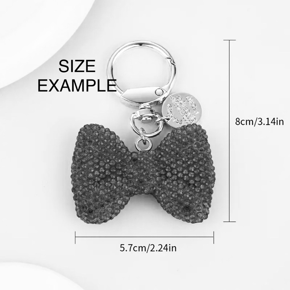Bow 🎀 keychain handbag charm rose gold - Picture 3 of 3